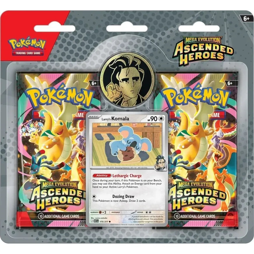 Pokémon TCG: Mega Evolution—Ascended Heroes Larry Promo 2-Pack Blister