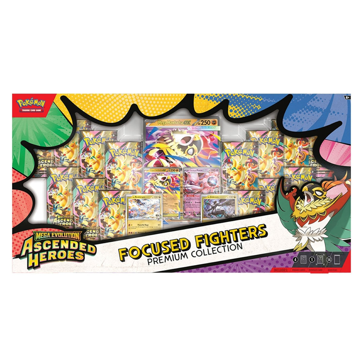 Pokémon TCG: Mega Evolution Ascended Heroes Focused Fighters Premium Collection (Sam's Club Exclusive) - Pre-Order, Ships in 1-2 Weeks