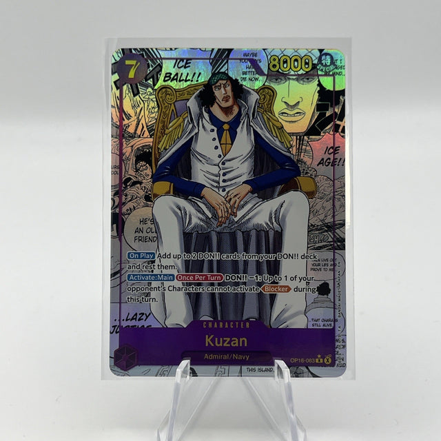 Kuzan Aokiji English Manga OP16-063 One Piece Card Game - The Time Of Battle