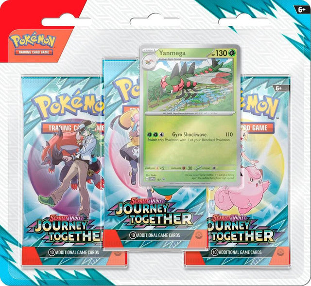 Pokemon Scarlet and Violet: Journey Together 3-Pack Blister (Yanmega)