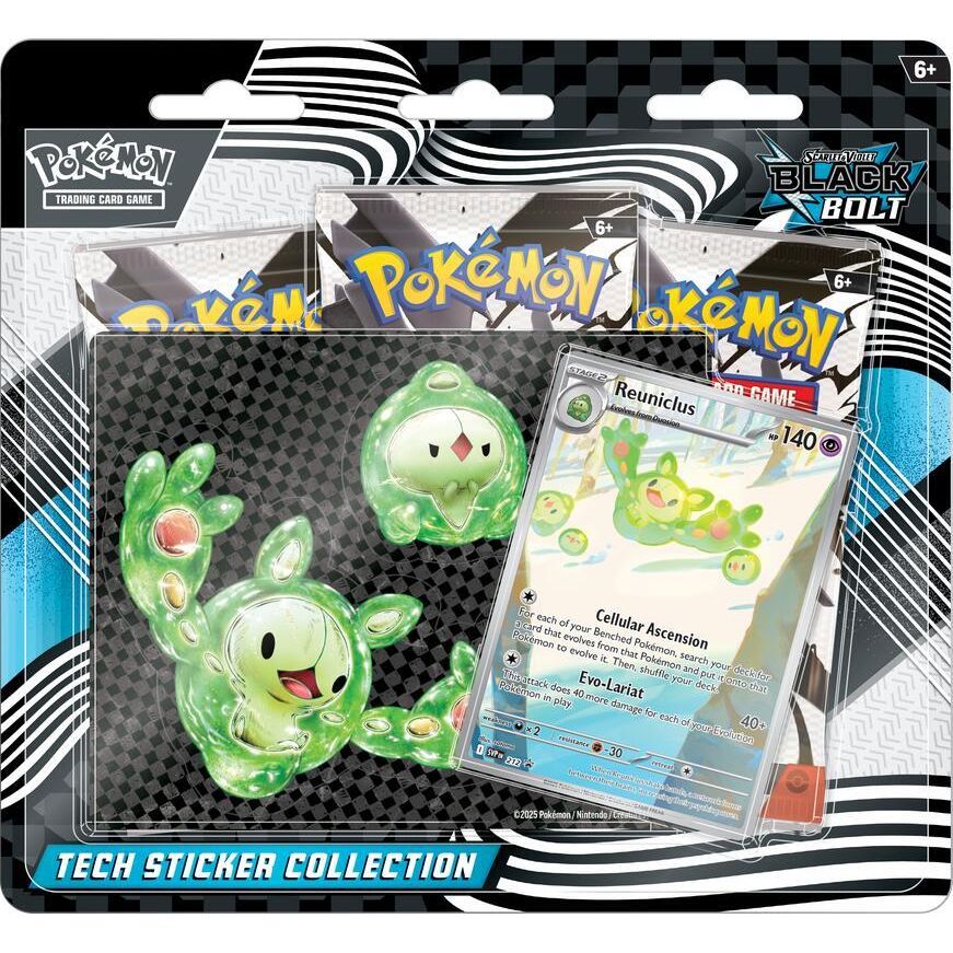 Pokémon TCG: Scarlet & Violet – Black Bolt Tech Sticker Collection Box