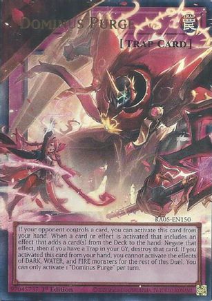Dominus Purge - RA05-EN150 Ultra Rare 1st Edition