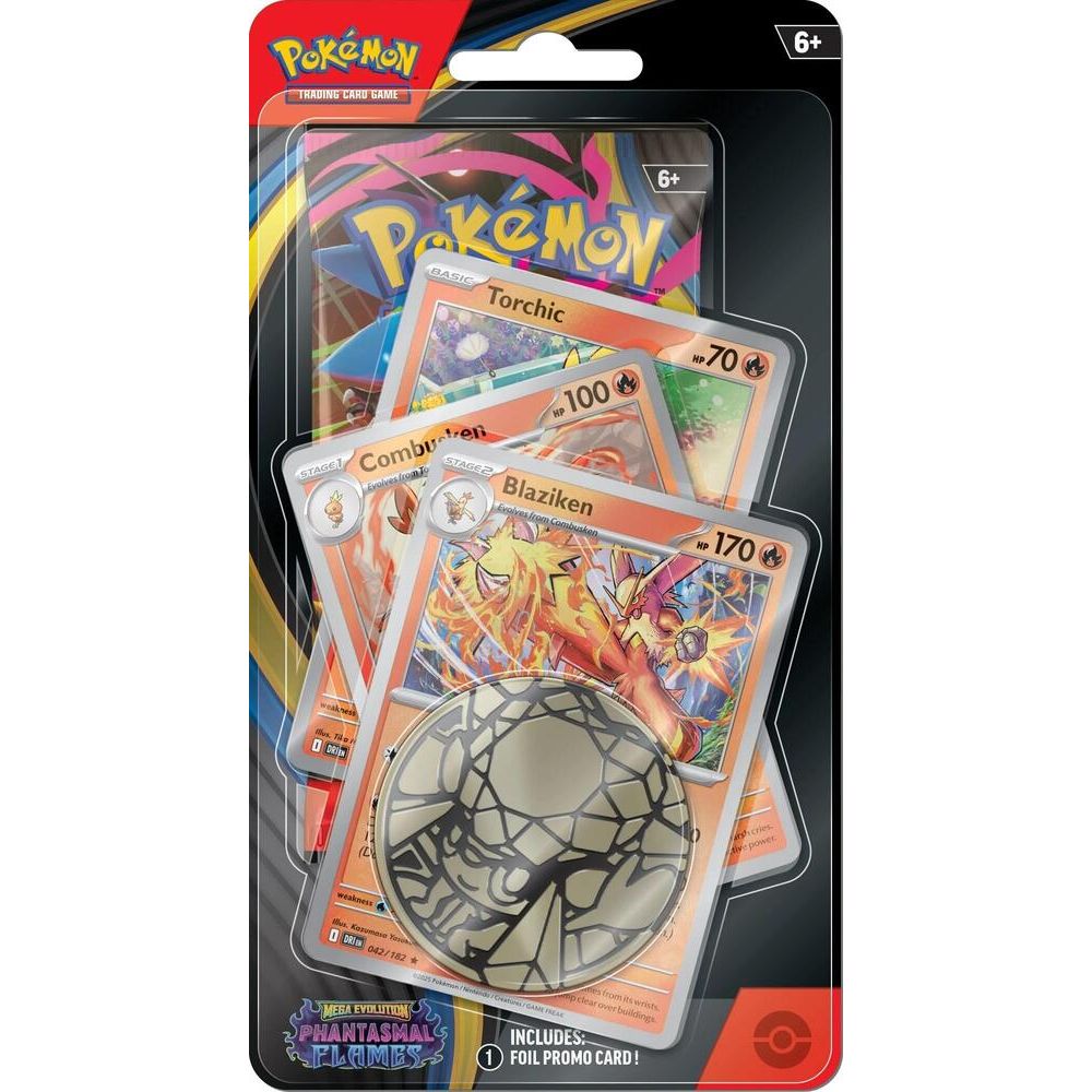 Pokémon TCG: Mega Evolution - Phantasmal Flames Premium Checklane Blister(three promos)