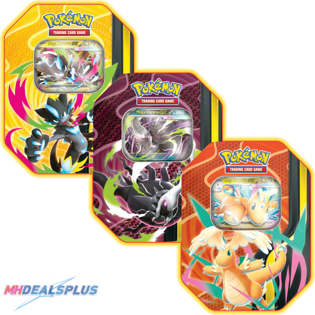 Pokemon Mega Forces Tin Set of 3