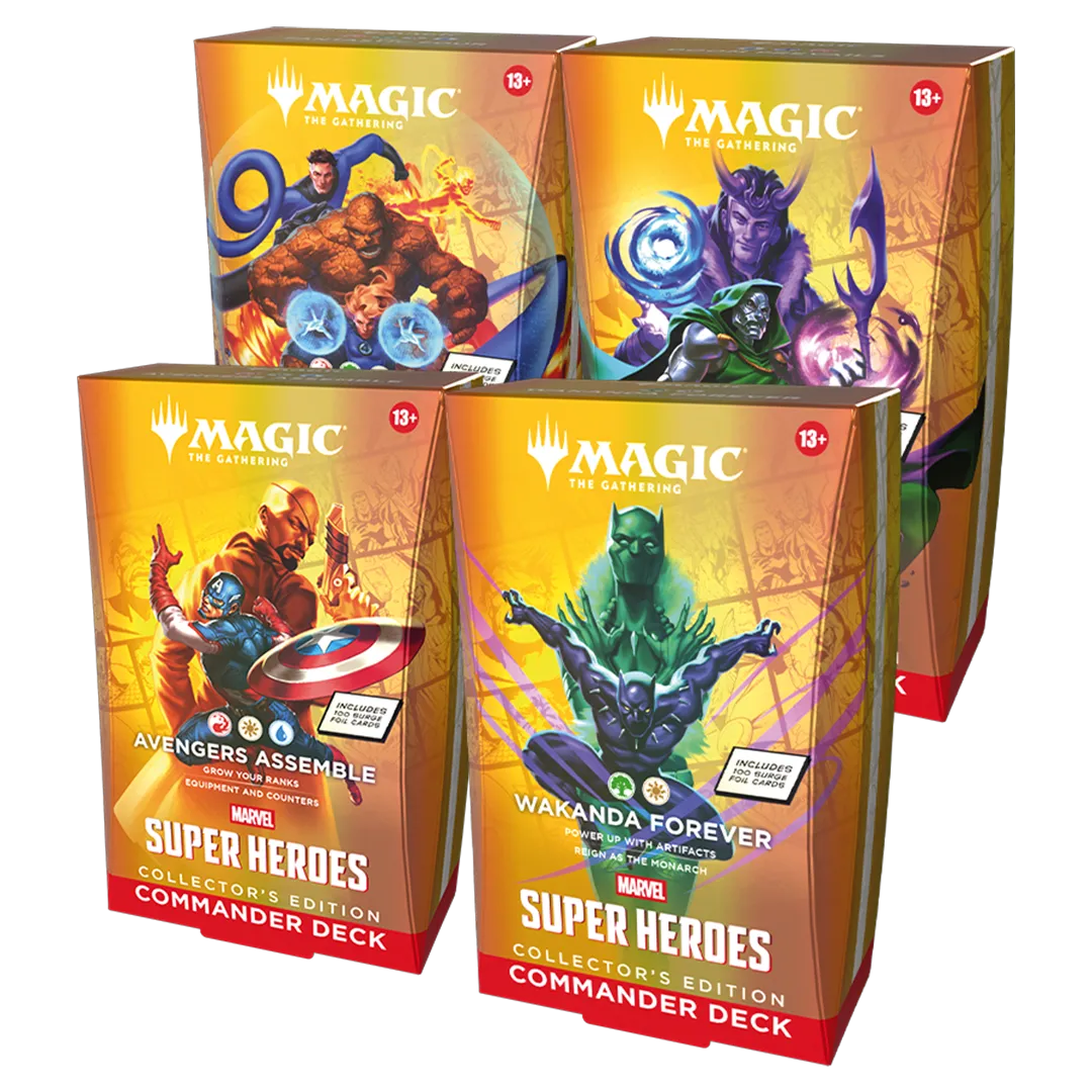 Magic: The Gathering - Marvel Super Heroes Collector's Edition Commander Decks [Set of 4]