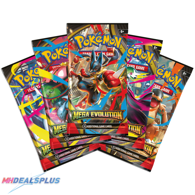 Pokemon Mega Evolution Booster Pack Set of 5