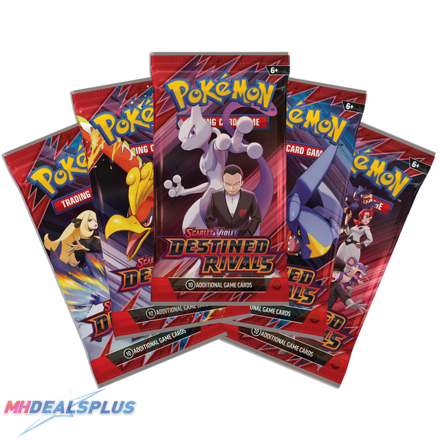 Pokemon Destined Rivals Booster Pack Set of 5