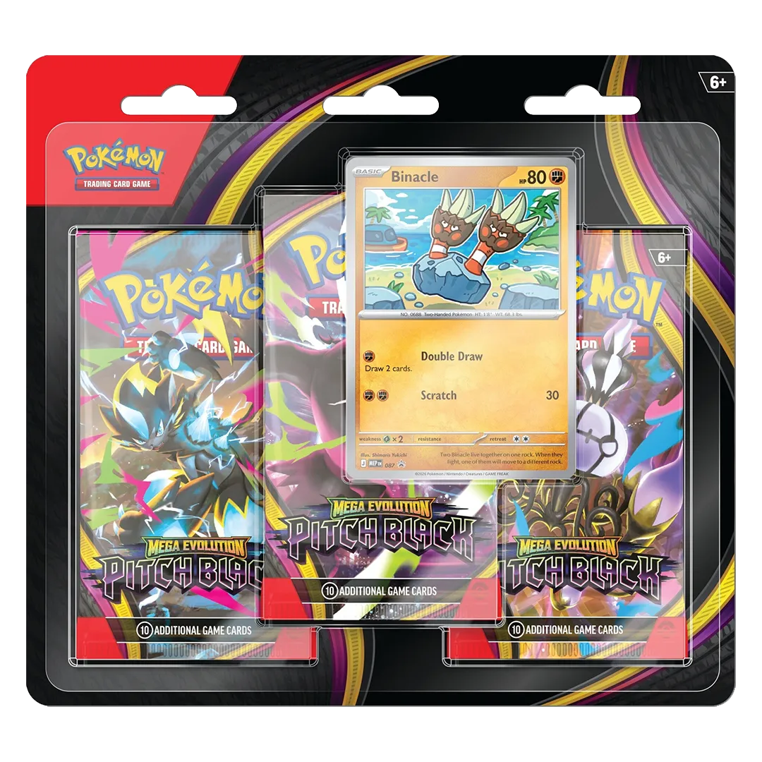 Mega Evolution: Pitch Black - 3-Pack Blister [Binacle]