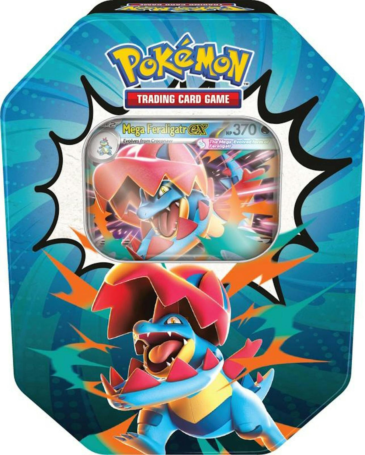 Pokémon TCG: Mega Evolution Ascended Heroes Mega ex Tin Case (6 Tins)