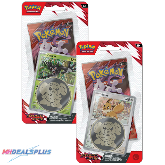 Pokemon Destined Rivals Checklane Blister Set of 2