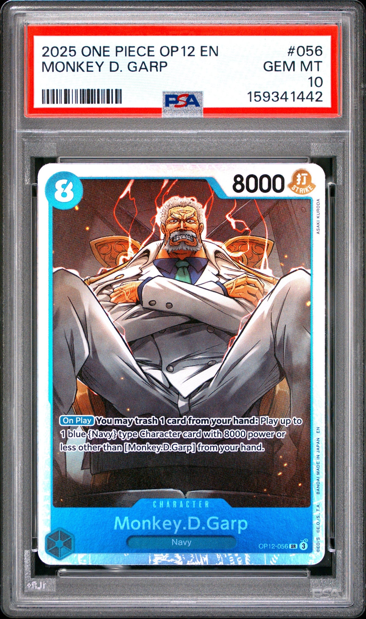 One Piece Op12 Legacy Of The Master 056 Monkey D. Garp PSA 10 GEM MINT