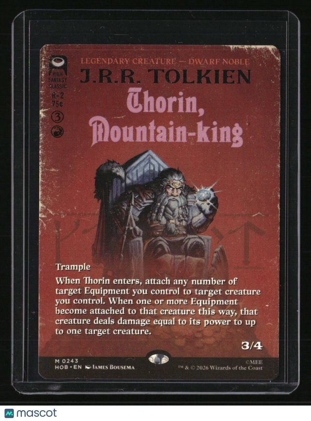 The Hobbit Thorin, Mountain-king (Borderless)