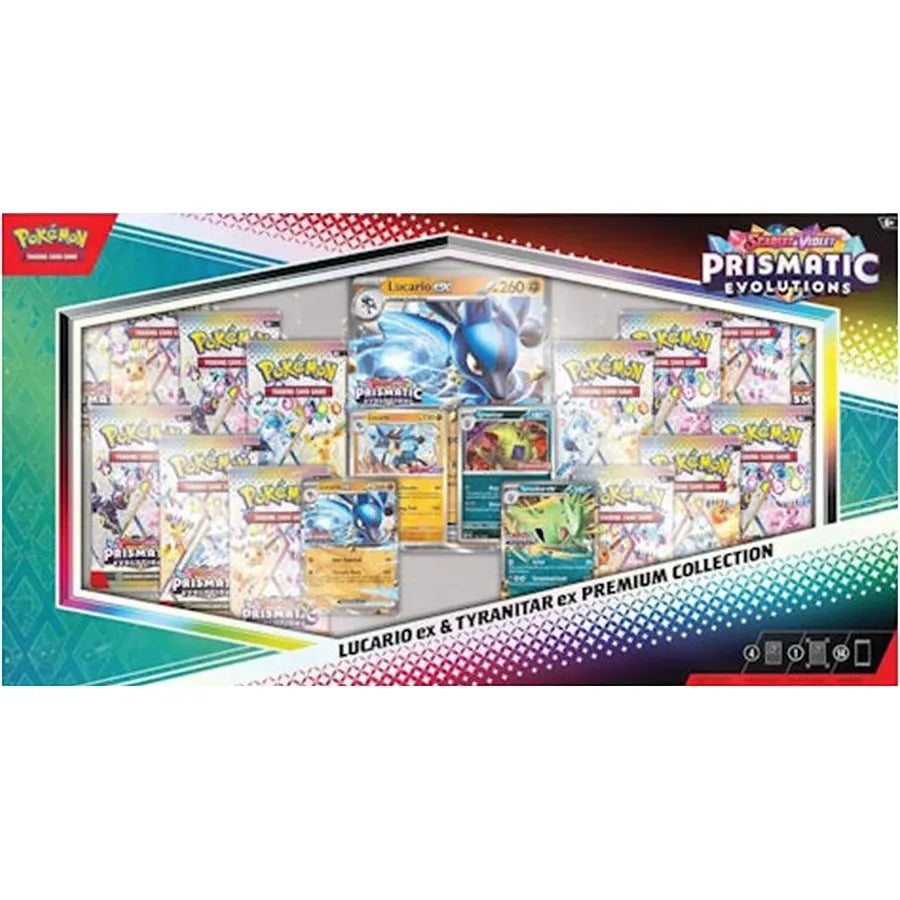 Pokémon TCG: Prismatic Evolutions - Lucario ex & Tyranitar ex Premium Collection